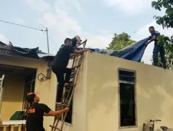 Angin Puting Beliung Menerjang Belitung, BPBD Beri Bantuan dan Perbaikan Rumah