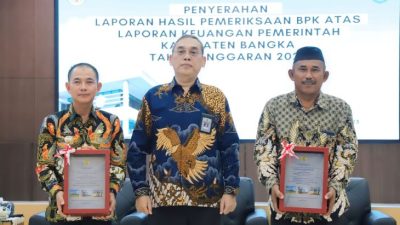 Pemerintah Kabupaten Bangka Bangga Raih Predikat Opini Wajar Tanpa Pengecualian (WTP) dari BPK RI