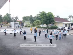 PJ Gubernur Suganda Ikuti Kegiatan Olahraga Bersama di Kantor BPKP Babel